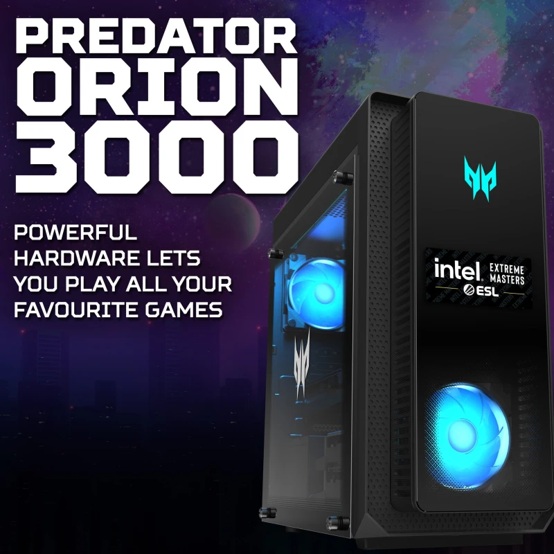 Image of Acer Predator Orion 3000 PO3-655 Gaming PC - Intel Core i5, RTX 4060, 1TB SSD, Black 4711121849671