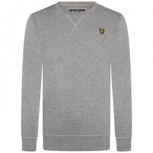 Image of Lyle and Scott Basic Crew Fleece Sweatshirt - Vintage Grey
