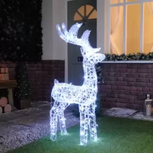 Image of Festive 115cm Outdoor Reindeer Figure 160 White LEDs
