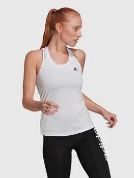 Image of adidas 3 Stripe Tank Top - White/Black Size M Women