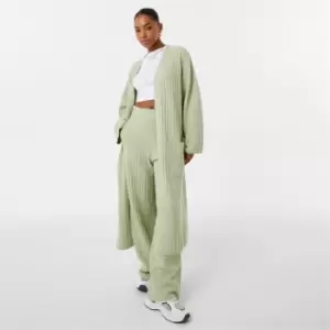 Image of Jack Wills Longline Rib Cardigan - Green