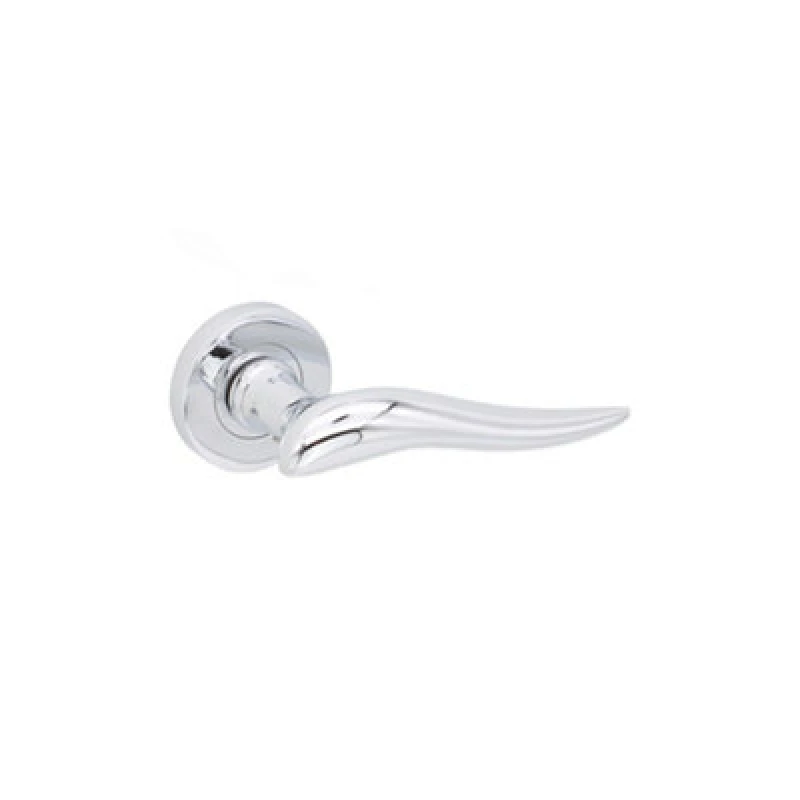 Image of Spira Brass Flavia Lever Door Handle Polished Chrome