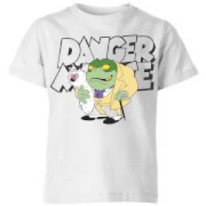 Image of Danger Mouse Greenback Kids T-Shirt - White - 3-4 Years