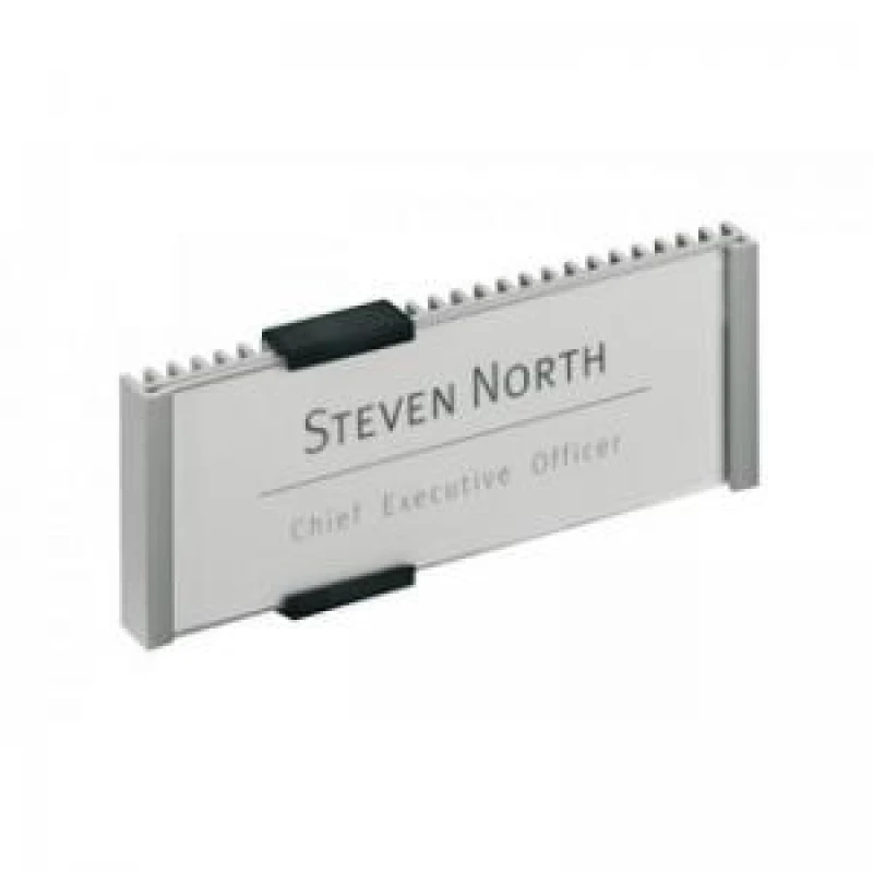 Image of Durable Aluminium Doorplate Info Sign 149x52.5mm - 480023 25108DR EXR25108DR
