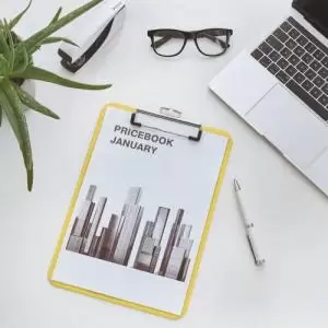 Image of Leitz WOW Clipboard. 75 sheet capacity. A4. Yellow. - Outer carton of