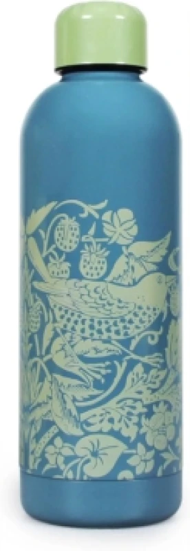 Image of William Morris Water Bottle Metal (500ml) - ACS William Morris (Sage) Multi