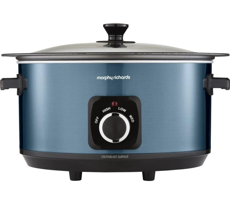 Image of Morphy Richards Accents Sear & Stew Slow Cooker - Blue 5056765402165
