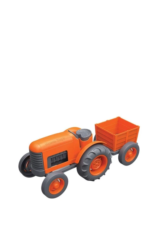 Image of Green Toys Tractor Toy Orange unisex