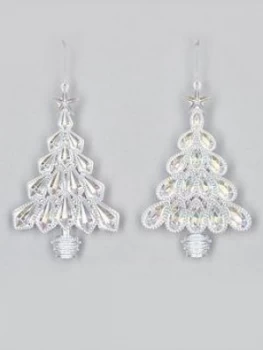 Image of Festive 2 Assorted Iridescent Christmas Tree Decorations