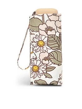 Image of Radley Tiny 60S Floral Responsible Umbrella - Chalk