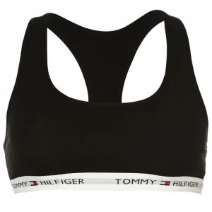 Image of Tommy Bodywear Logo Band Bralette - Black
