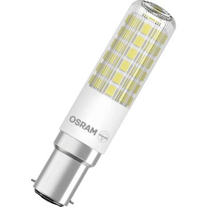 Image of Osram OSRAM 4099854266706 LED (monochrome) EEC E (A - G) B15d Battery shape 6.5 W = 60 W Warm white (Ø x H) 18mm x 80 mm  4099854266706