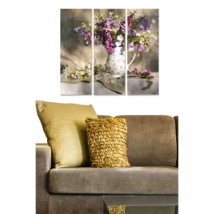 Image of MDF56070010 Multicolor Decorative MDF Painting (3 Pieces)