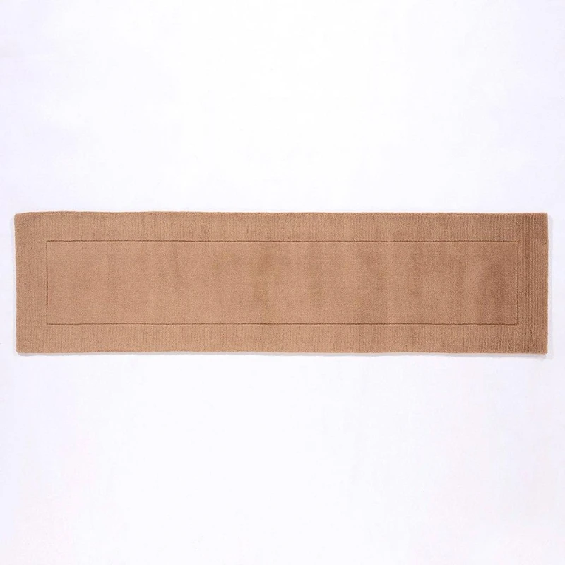 Image of Esselle Esme Wool 60x230cm Taupe Runner - Beige Beige One Size