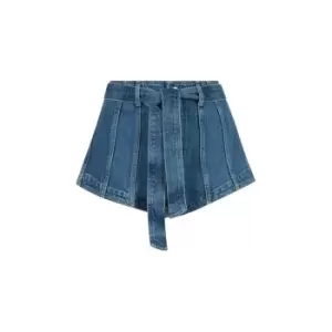 Image of AllSaints AllSaints Frankie Shorts Womens - Blue