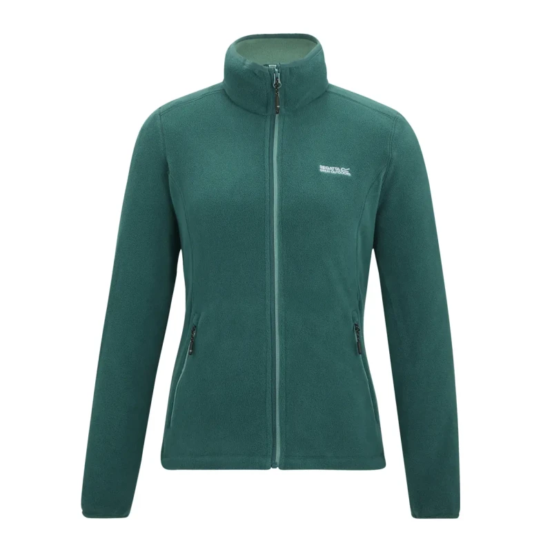 Image of Womens zipped fleece Regatta Floreo IV Vert Female 36