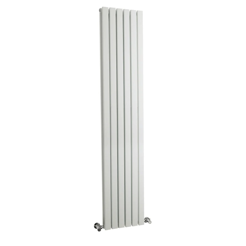 Image of Balterley Square Vertical Double Panel Radiator, 1800mm x 354mm - Satin White White Unisex