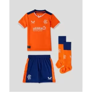 Image of Castore Rangers Third Mini Kit 2022 2023 Infant - Orange