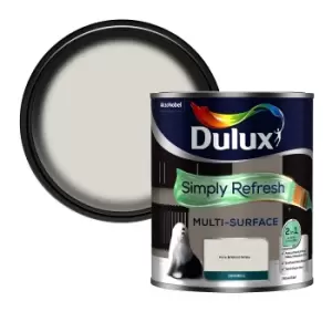Image of Dulux Simply Refresh Multi Surface Pure Brilliant White Eggshell Paint 750ml