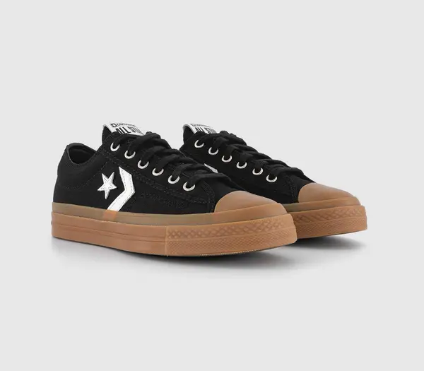 Image of Converse Star Player 76 Trainers Black Vintage White Gum, 10