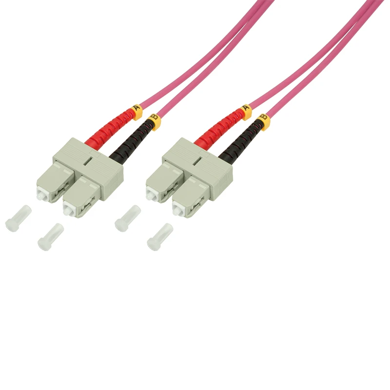 Image of LogiLink SC/SC. 1m InfiniBand/fibre optic cable Pink