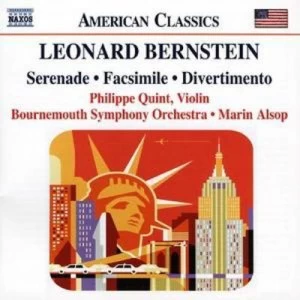 Image of Serenade Facsimile Divertimento Alsop Bournemouth So by Leonard Bernstein CD Album