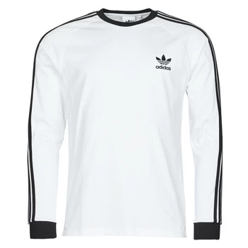Image of adidas 3-STRIPES LS T mens in White - Sizes S,M,L,XL,XS