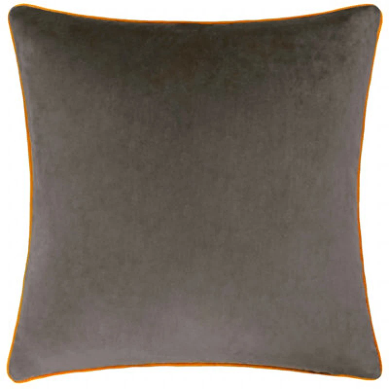 Image of Furn Furn Meridian Velvet Cushion in Dark Brown Size: 45cm x 45cm Dark Brown 45cm x 45cm Unisex 5025532353634