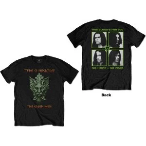 Image of Type O Negative - Green Man Unisex Medium T-Shirt - Black