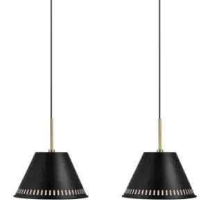 Image of Pine 2 Kit Dome Pendant Ceiling Light Black