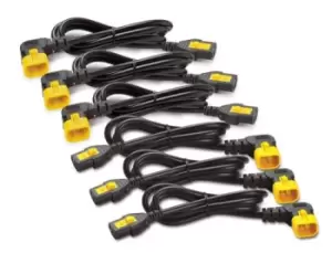 Image of C13 - C14 (90 Deg) - 1.8m - 6-pack - 1.83 m - C13 coupler - C14 coupler - 10 A