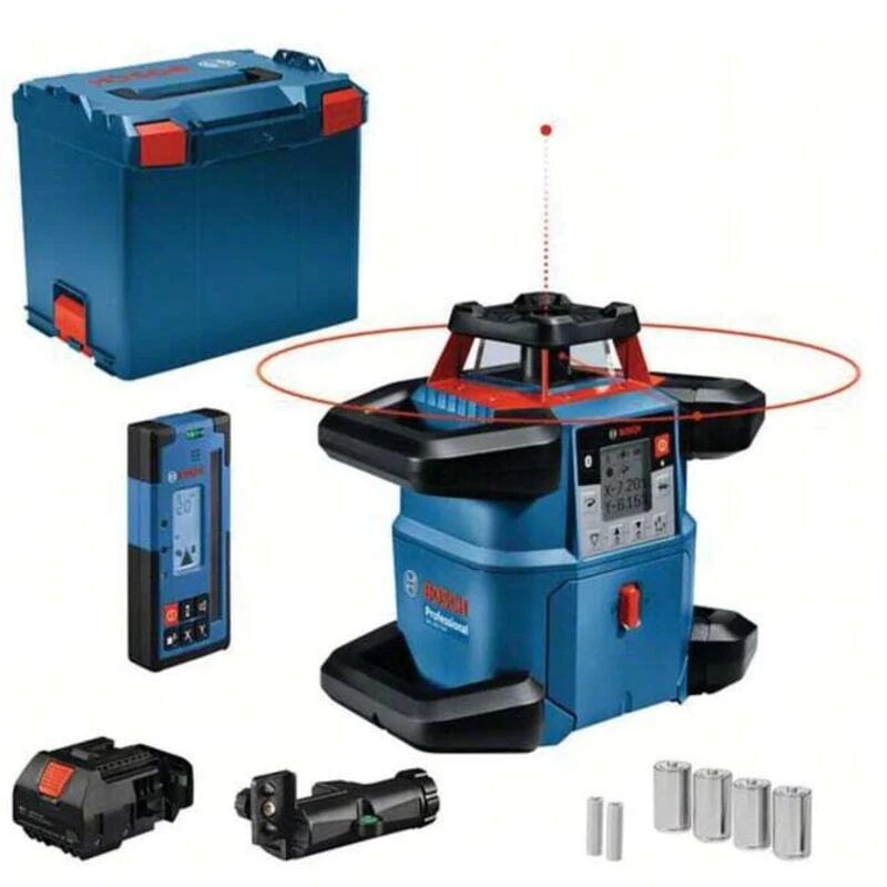 Image of Bosch 0601061F01 grl 600 chv Professional Rotation Laser Set, 3 Piece BSH601061F01 - Bosch 0601061F01