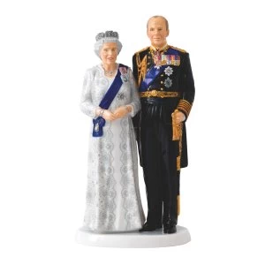Image of Royal Doulton Queens Platinum Wedding Anniversary