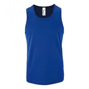 Image of SOLS Mens Sporty Performance Tank Top (L) (Royal Blue)