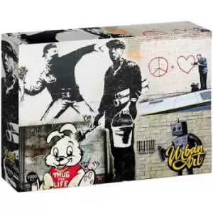 Image of University Games U08573 Banksy Follow Your Dreams Urban Art Puzzle 1000 piece