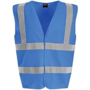 Image of PRO RTX High Visibility Childrens/Kids Waistcoat (L) (Royal Blue) - Royal Blue