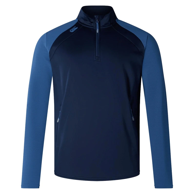 Image of Canterbury Canterbury Men Elite Quarter Zip Pullover in Navy Size: X-Small Navy XS Male 5063806442608