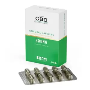 Image of CBD By British Cannabis - 100 Percent Cannabis Capsules (300mg) - 30 Capsules
