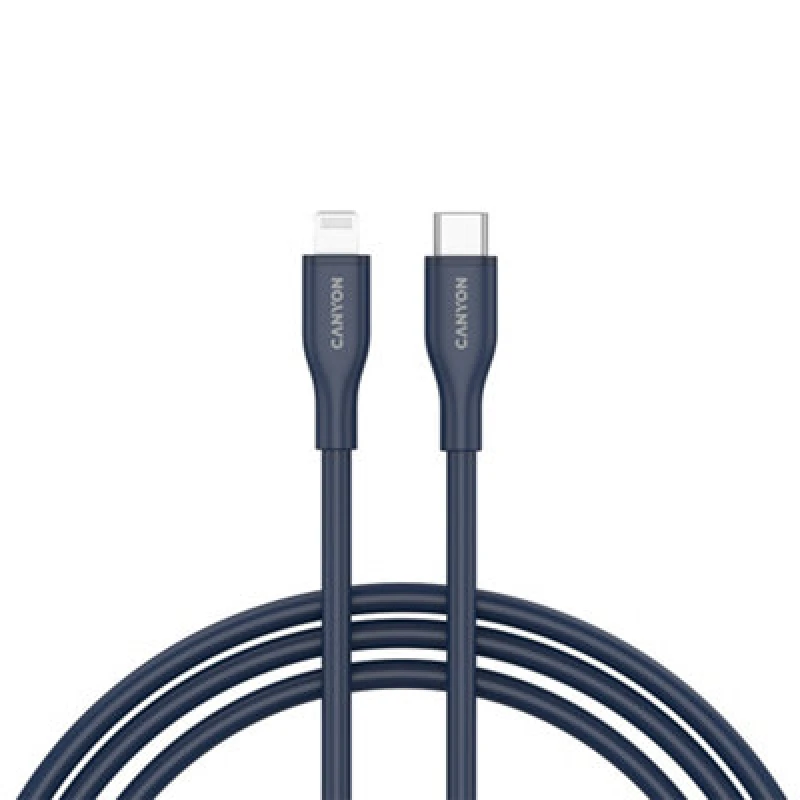 Image of Canyon Cable Clnm60 C-L 60W Mfi 1M Silicon Blue