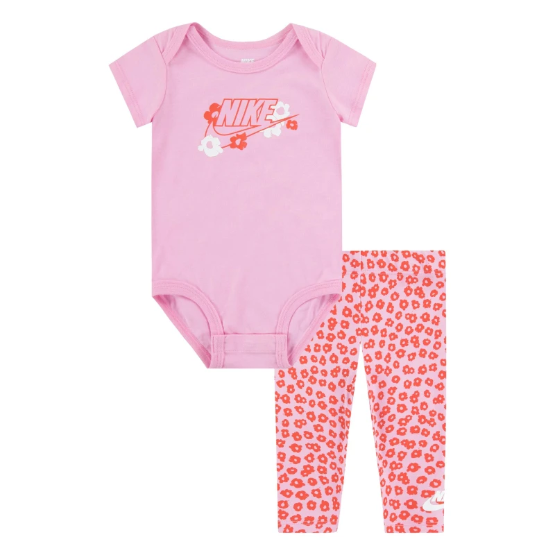 Image of Nike Floral Bodysuit Pink Rise female 0-3 Mnth