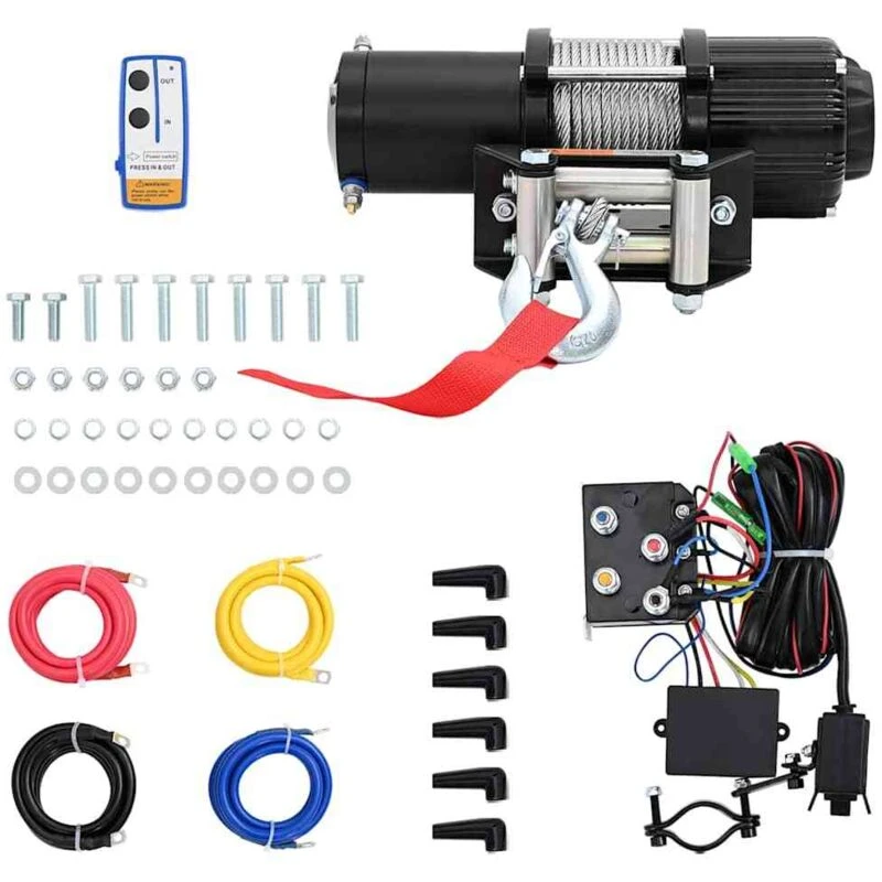 Image of VIDAXL Vidaxl - Electric Winch 12 v 4500 lbs 2040 kg with Remote Control 8718475726067