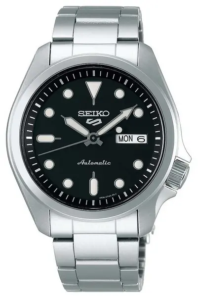 Image of Seiko SRPE55K1 Mens 5 Sports Automatic Black Dial Watch