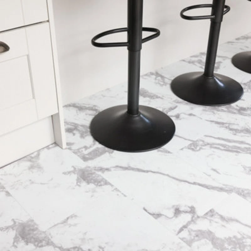 Image of Fine Decor Floor Pops Piazza Self Adhesive Vinyl Floor Tiles Pack Of 12 (2.24Sqm)