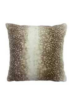 Image of Fawn Deerskin Printed Faux Fur Cushion