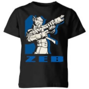 Image of Star Wars Rebels Zeb Kids T-Shirt - Black - 9-10 Years