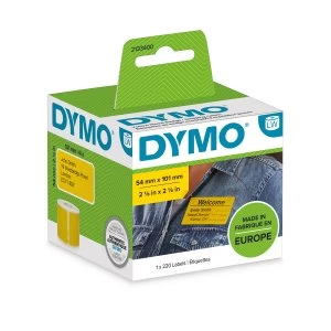 Image of Dymo LabelWriter Shipping labels 54x101mm Yellow Pack of 220 2133400