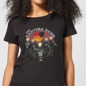 Image of Star Wars Cantina Band Womens T-Shirt - Black - 4XL - Black