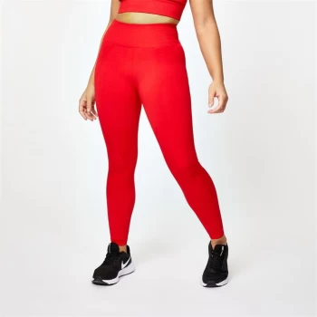 Image of USA Pro X Courtney Black Spicy Seamless Leggings - Red