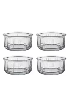 Image of Set of 4 Clear Ramekins 10cm