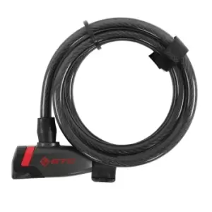 Image of ETC Clink Keyed Coil Cable Lock 1800 x 10mm